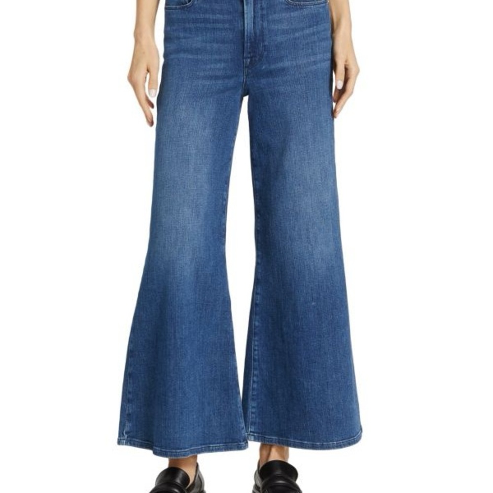 Frame palazzo crop fray